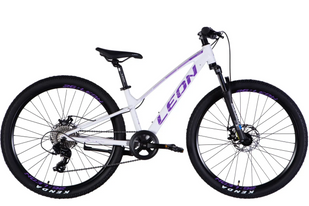 Велосипед AL 26" Leon SUPER JUNIOR DD CS рама-13" білий з бузковим 2025