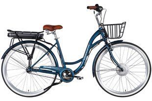 Велосипед з електроприводом 28" ST Dorozhnik eAQUAMARINE BH рама-19" 36B 13А*г 500Вт темно-синій з кошиком 2026