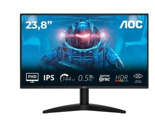 Монитор AOC 23.8" 24B36X IPS FHD 300nit 144Hz HDMI DP черный