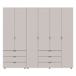 Комплект шаф для одягу Doros Гелар (2 шт.) 232,5х49,5х203,4 см Кашемір (DRS-011240)
