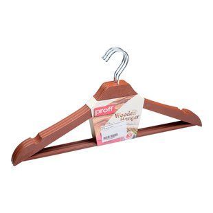 Набор вешалок для одежды Proff Plastik Brown, 3 шт.