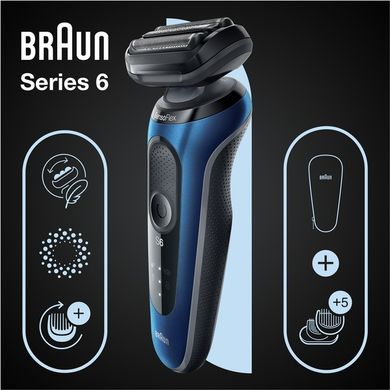 Електробритва Braun Series 6 61-B1500s Blue/Black