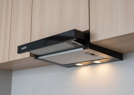 Кухонная вытяжка VENTOLUX GARDA 45 BK (700) LED