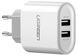 Мережевий зарядний пристрій Ugreen CD104 2xUSB 3.4A Charger (White) фото 2