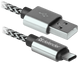 Кабель Defender USB09-03T PRO USB(AM)-C Type, 1м Білий (87815) фото 1