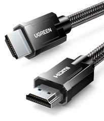 Кабель Ugreen HD135 8K HDMI M/M Round Cable with Braided 1m (Сірий)