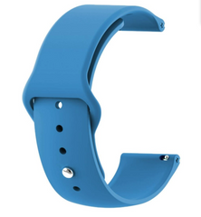 Ремешок силиконовый для смарт-часов Xiaomi/Samsung/Huawei/IMILAB/Kieslect 22мм Blue K