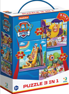 Пазл 3 в 1 Paw Patrol. Игровая площадка