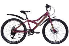Велосипед 24" Discovery FLINT DD 2022 (темно-червоний (м))