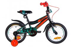 Велосипед 14" Formula RACE 2021 (черно-оранжевый с бирюзовым (м))