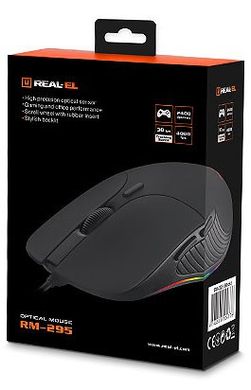 Мышь Real-El RM-295 USB Black