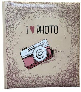 Фотоальбом Evg 13x18x100 BKM57100 I LOVE PHOTO