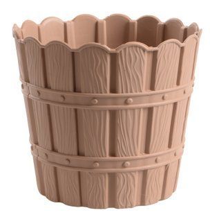 Цветочный горшок VIOLET HOUSE 1046 BAMBOO BEIGE с дренажем 3 л. бежевый