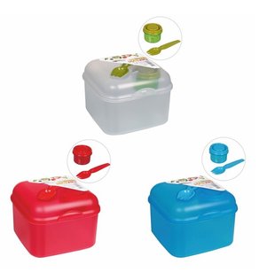 Ланчбокс с приборами Herevin Salad Box Mix Coloured (161450-000)