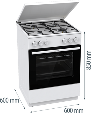 Газова плита Gorenje GG6A11WH (FG6A3A-HPD7B)