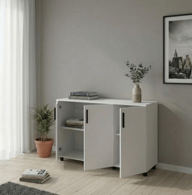Комод Doros Торн Белый 3 ДСП 135х51.6х80 (DRS-012098)