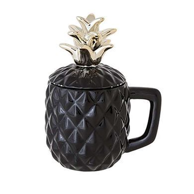 Кружка для коктейля (черная) Cosy Pineapple D9XH10-17,5 см (6932018)