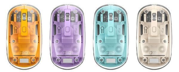 Миша XO M12 BT, Прозоро-рожевий