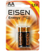 Батарейка щелочная EISEN Energy Alkaline PRO LR6 (AA)блистер 2шт фото 1