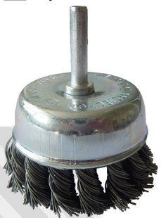 Щетка торцевая X-Treme XT107375/7124303 75мм, со стержнем 1/4" из плетеного проволоки