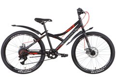 Велосипед 24" Discovery FLINT DD 2022 (чорно-сіро-червоний (м))