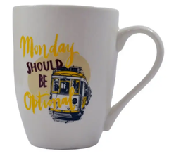 Чашка Vittora Айворі Жовтий трамвай, 340 мл