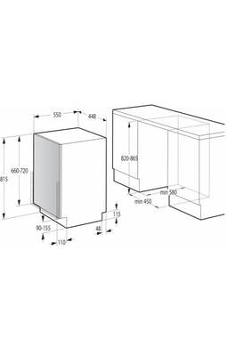 Встраиваемая посудомоечная машина Gorenje GV 572D10 (WQP8-GDFI2)