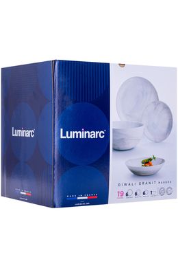 Сервиз Luminarc Diwali Marble Granit, 19 предметов (Q0217)