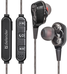 Наушники Defender FreeMotion B640 черный, Bluetooth