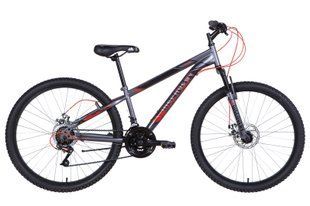 Велосипед 26" Discovery RIDER DD 2021 (графитово-черный с красным (м))