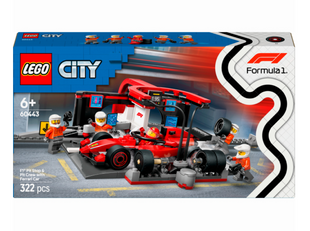 Конструктор LEGO City Пит-стоп и пит-экипаж F1 с болидом Ferrari
