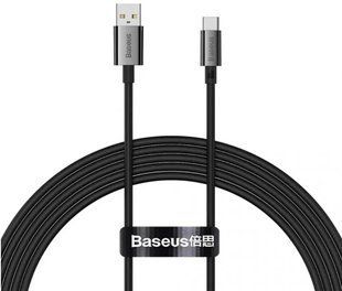 Кабель Baseus USB-Type-C100W 2m (P10320102114-02) чорний