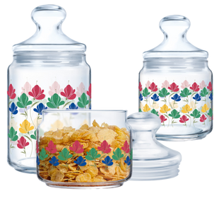 Набір банок Luminarc Club Fluury, 3х0.5, 0.75, 1 л