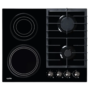 Варочная поверхность комбинированная Ventolux HG622 B7G CS (BK)