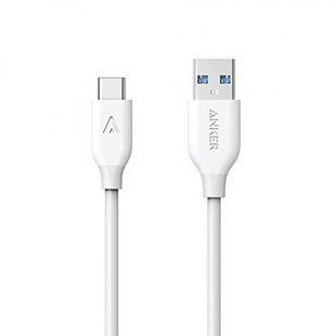 кабель Anker Powerline USB-C to USB-A 3.0 - 0.9м V3 (White)