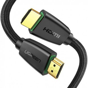 Кабель Ugreen HD118 High-End HDMI Cable Nylon Braid 3m (Black)