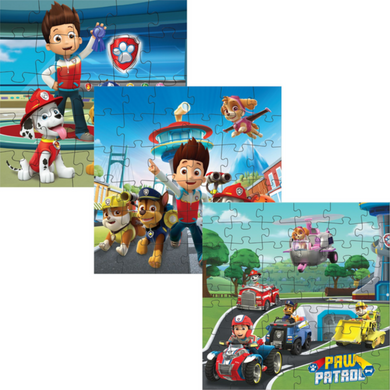 Пазл 3 в 1 Paw Patrol. Готові до роботи