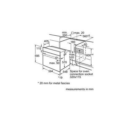 Електродуховка Bosch HBJ558YS3Q