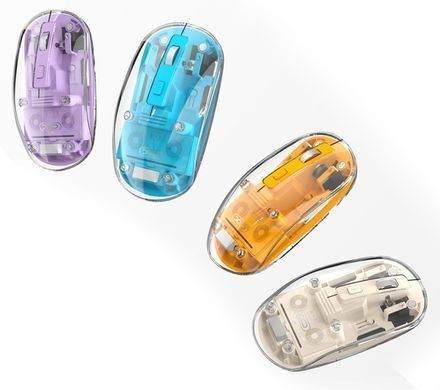 Миша XO M12 BT, Прозоро-жовтий