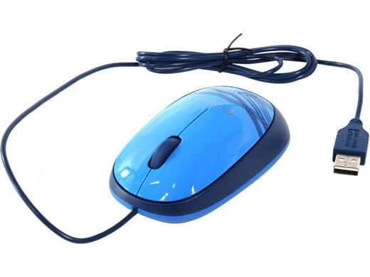 Миша LogITech Corded Mouse M105, BLUE (L910-003114)