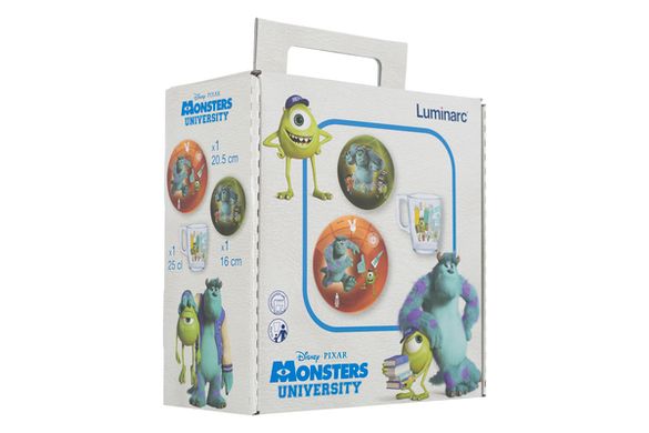 Набор детский Luminarc Disney Monsters, 3 предмета