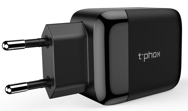 Сетевое зарядное устройство T-Phox Classic 24W 1xTYPE-C + 2xUSB Black