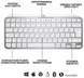 Клавиатура LogITech MX Keys Mini For Business-PALE GREY-US фото 7