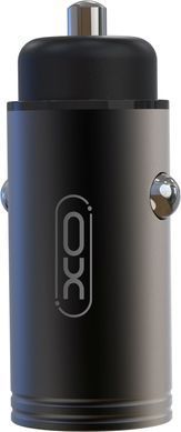 Автомобільний зарядний пристрій XO CC39 1USB 18W QC3.0 + microUSB cable Black