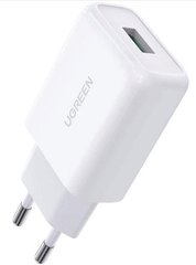 Сетевое зарядное устройство Ugreen CD122 18W USB QC 3.0 Charger (White)
