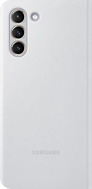 Чохол для смартфону Samsung S21+ Smrt LED View Cov. Light Gray/EF-NG996PJEGRU
