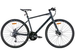 Велосипед 28" Leon HD-80 DD 2022 (сірий з чорним (м))