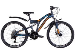 Велосипед 24" Discovery ROCKET AM2 DD 2022 (темно-синій з помаранчевим (м))