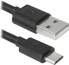 Кабель Defender USB08-10BH USB(AM)-MicroBM чорний 3м, blister