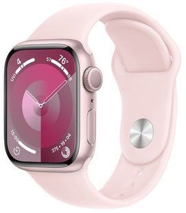 Смарт часы Apple Watch S9 45mm Pink Alum Case with Light Pink Sp/b - M/L